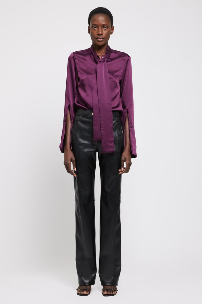 Tops Simkhai Candela Shirt in Plum Simkhai