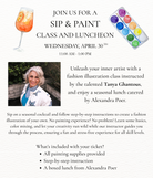 Sip & Paint Class and Luncheon Serafina