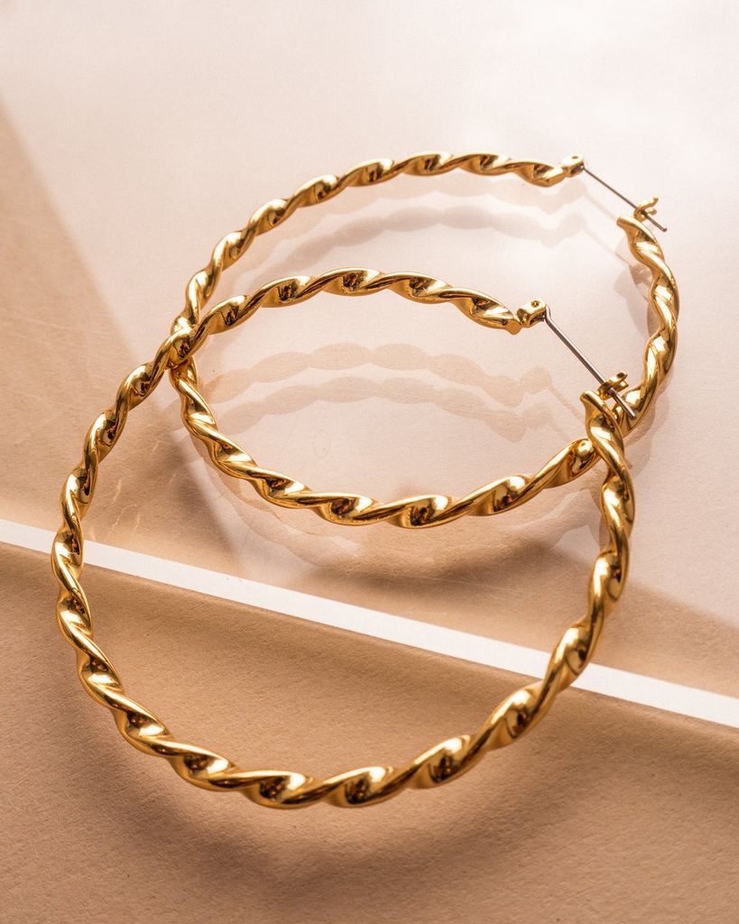 Earrings Luv Aj Hanalei Twisted Hoops Luv Aj