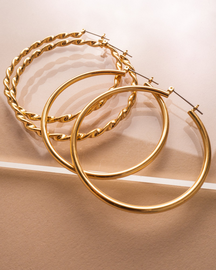 Earrings Luv Aj Hanalei Twisted Hoops Luv Aj