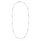 JEWELRY Small Diamond by the Yard Necklace in White Gold Riberra
