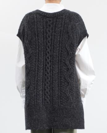 Sweaters CT Plage Sweater Vest in Charcoal Grey CT Plage