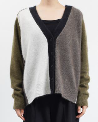 Sweaters CT Plage Colorblock Sweater in Khaki CT Plage