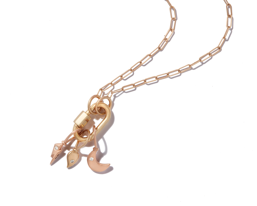 Pendants Marla Aaron Small Star Charm in Yellow Gold Marla Aaron