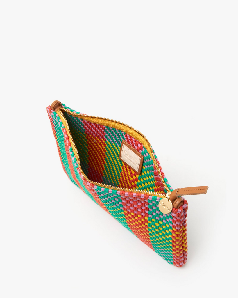 Handbags Clare V. Summer Flat Clutch in Condesa Plaid Clare V.