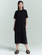 DRESSES/JUMPSUITS Jersey T-Shirt Dress in Black Handvaerk