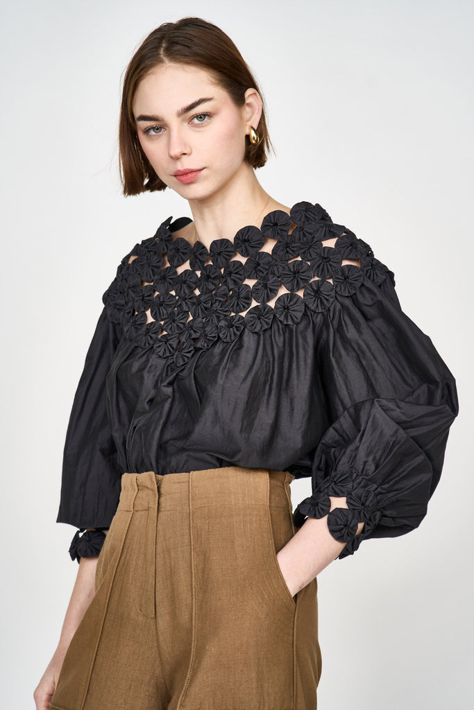 Tops Mirth Rosenberg Blouse in Black Mirth