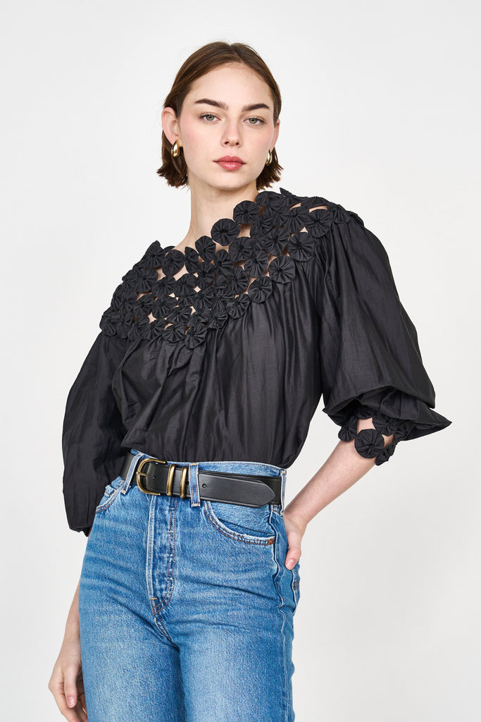 Tops Mirth Rosenberg Blouse in Black Mirth