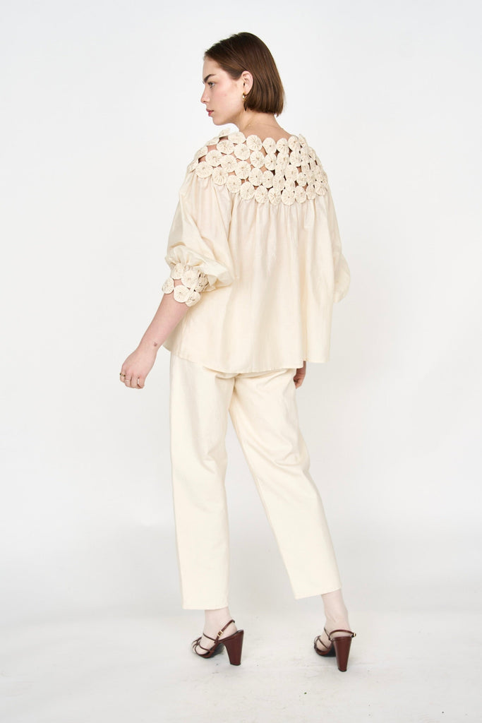 Tops Mirth Rosenberg Blouse in Cream Mirth