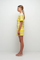 DRESSES/JUMPSUITS Torrance Mini Dress in Solar Stripe Simkhai