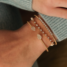 JEWELRY Samantha Lynn Teardrop Flexi Cuff in Yellow Gold Dana Rebecca