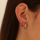JEWELRY DRD Mini Huggies in Yellow Gold Dana Rebecca