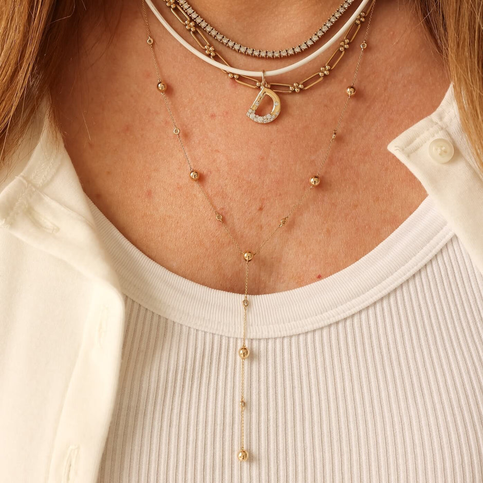 JEWELRY Cynthia Rose Initial Charms in Yellow Gold Dana Rebecca