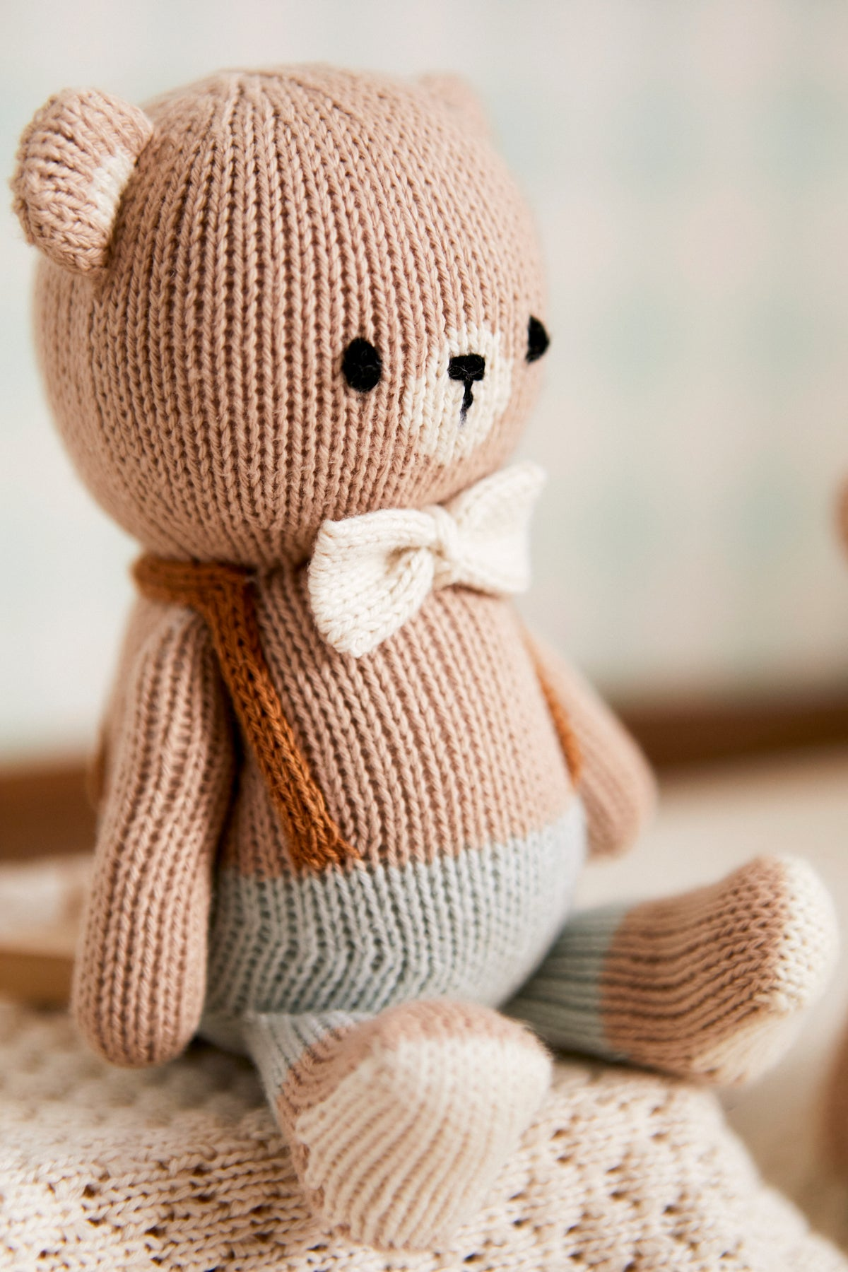 CHILDREN'S ACCESSORIES Baby Bear with Bow Tie in Light Blue Tun Tun