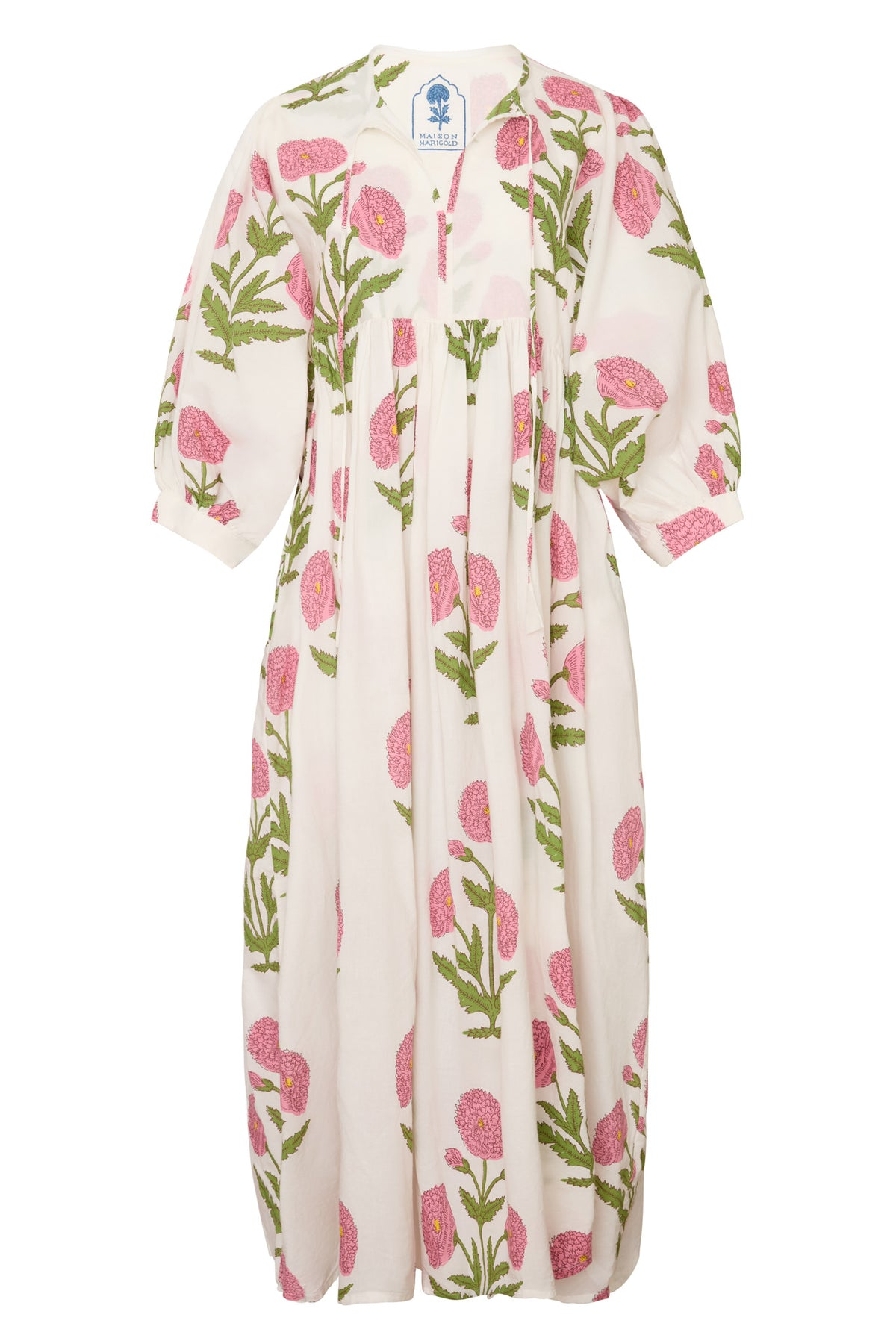 DRESSES/JUMPSUITS Taj Maxi Dress in Pink Flower Maison Marigold