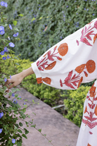 DRESSES/JUMPSUITS Taj Mini Dress in Orange & Pink Maison Marigold