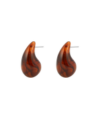 FASHION JEWELRY Lucite Gia Earrings in Tortoise Luv Aj