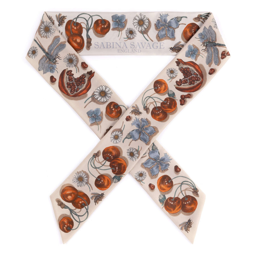 ACCESSORIES Medici Cheetah Ribbon in Musk & Maraschino Sabina Savage