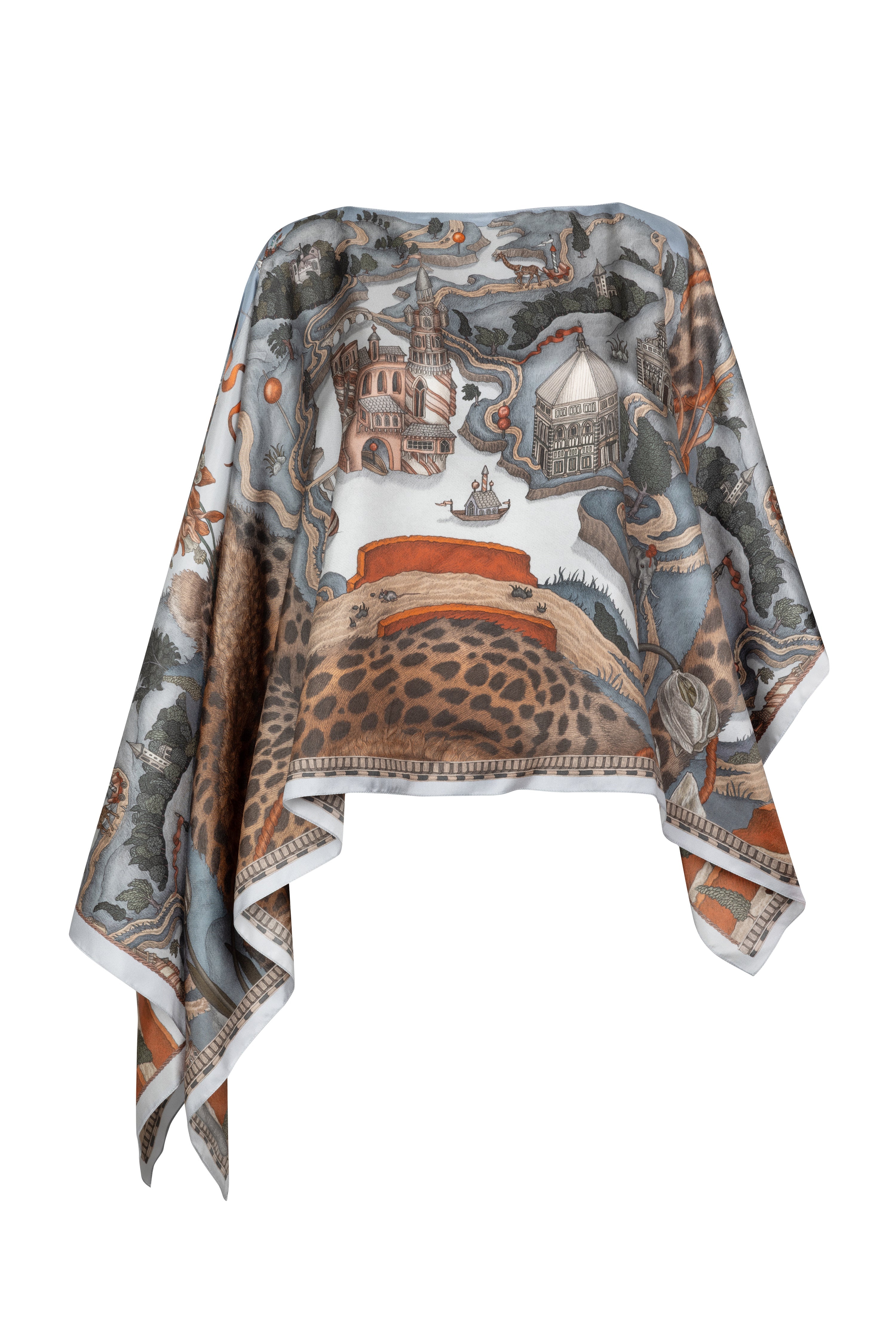 BLOUSES/SHIRTS/TOPS Medici Cheetah Slipover Top in Musk & Marachino Sabina Savage