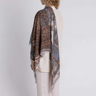 ACCESSORIES Medici Cheetah Wool/Silk Scarf in Musk & Maraschino Sabina Savage