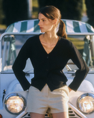 SWEATERS Oliva Cardigan in Black Nonchi