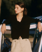 SWEATERS Oliva Cardigan in Black Nonchi