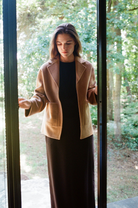 SWEATERS The Viki Short Coat in Camel Nonchi