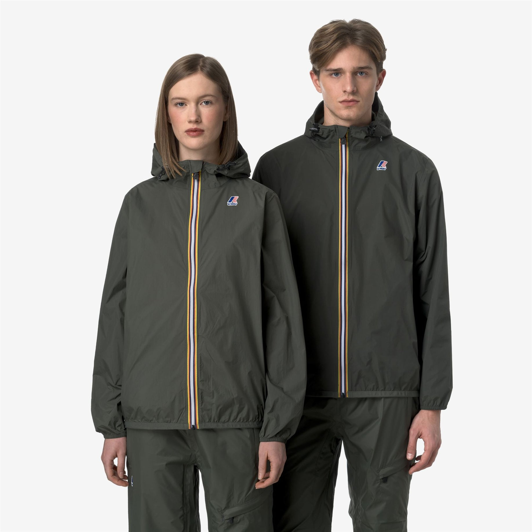 COATS/JACKET Le Vrai 4.0 Claude Jacket in Green Blackish K-WAY USA