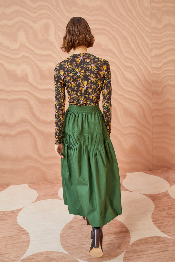 Skirts Ulla Johnson Blythe Skirt in Juniper Ulla Johnson