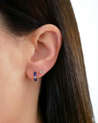 JEWELRY TS - 14K SINGLE MINI DIAMOND EVIL EYE STUD EARRING (SERAFINA FIRST) EF Collection