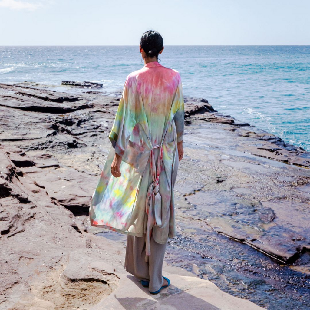 Robes Aoki Designs Hand Dyed Silk Robes Aoki Designs