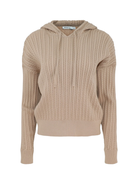 SWEATERS Hanna Cable Hoodie in Light Camel Simkhai