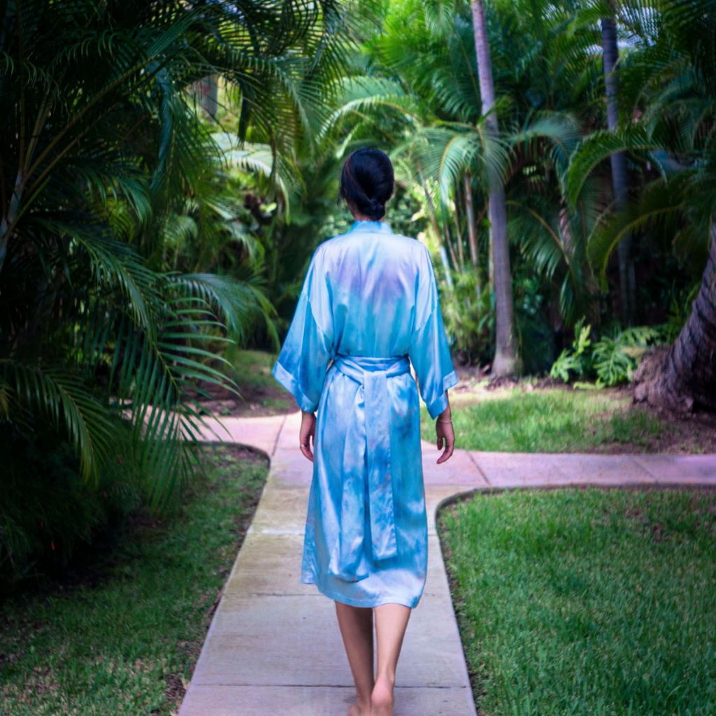 Robes Aoki Designs Hand Dyed Silk Robes Aoki Designs
