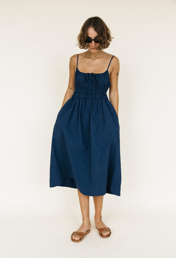 DRESSES/JUMPSUITS Gabriela Dress in Navy Ciao Lucia