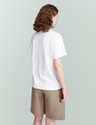 TEES/TANKS V-Neck Jersey T-Shirt in White Handvaerk