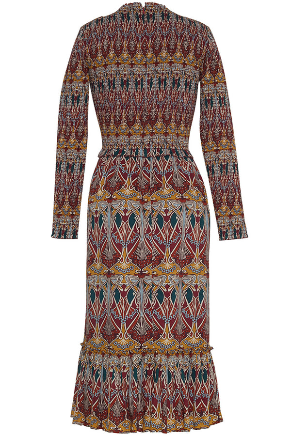 Dresses Cara Cara Violette Dress in Chai Tea Deco Cara Cara