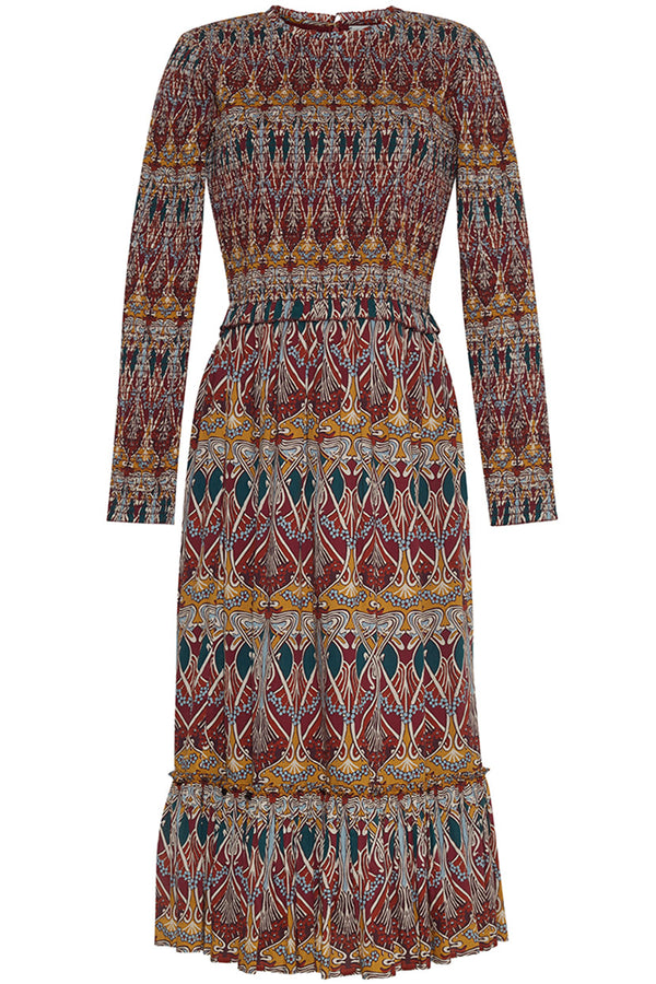 Dresses Cara Cara Violette Dress in Chai Tea Deco Cara Cara