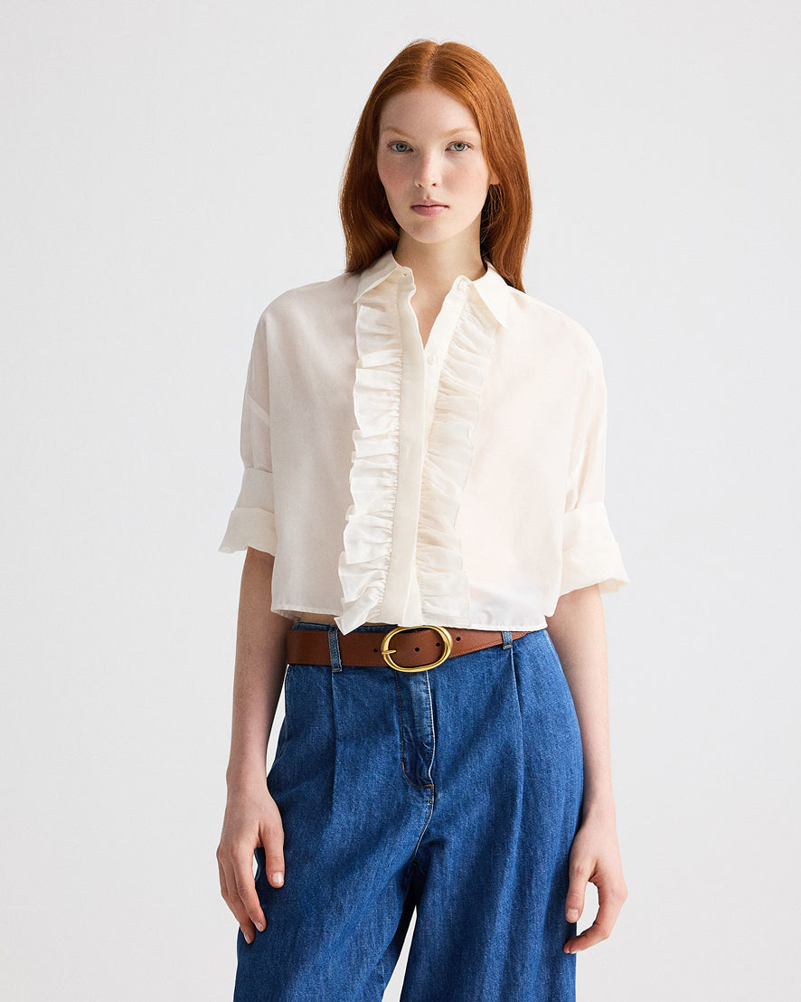 ACCESSORIES Wide Belt in Cognac TWP