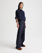 PANTS/SHORTS Bond St Linen Pant in Night Sky TWP