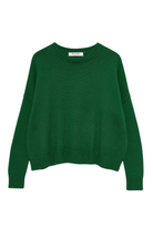 SWEATERS WIDE COTTON PULLOVER IN EMERALD Organic by John Patrick