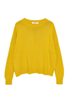 SWEATERS Wide Cotton Pullover in Daffodil Organic by John Patrick
