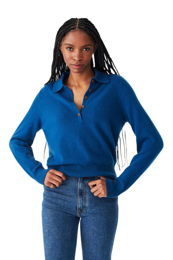 Cashmere polo 2025 shirt womens