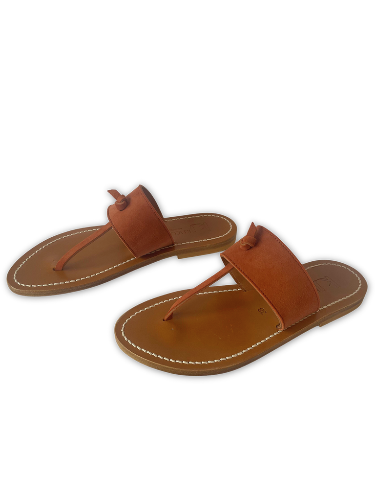 Shoes K. Jacques T Strap Sandal in Terracotta K. Jacques