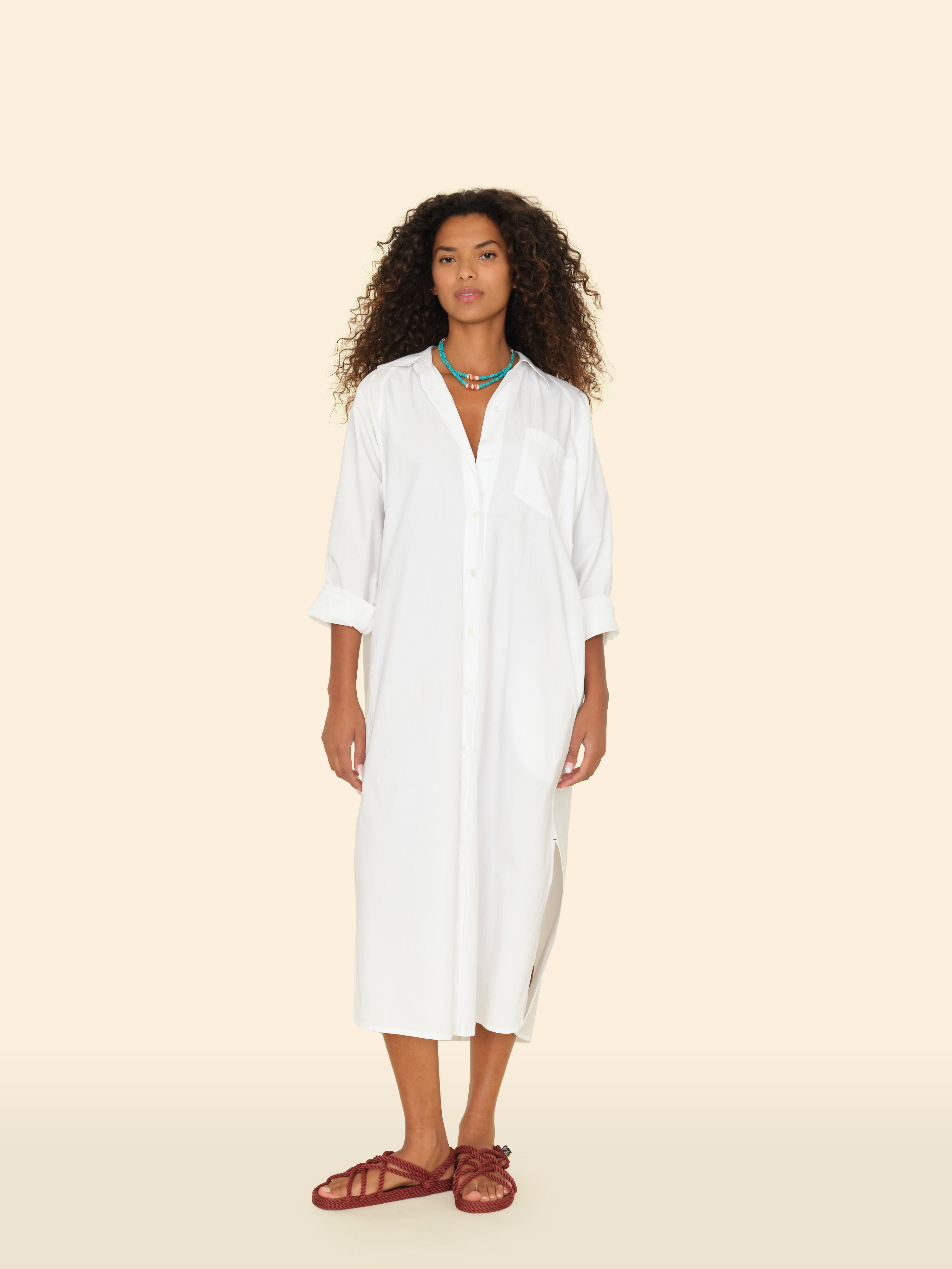 DRESSES/JUMPSUITS Marfa Dress in Evergreen Xirena