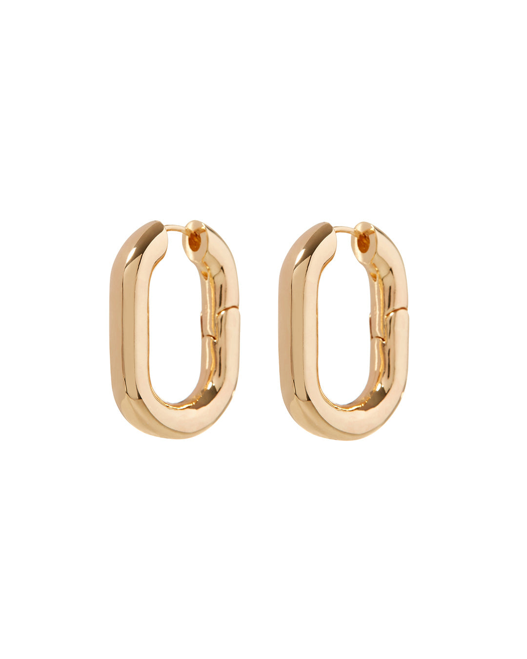 FASHION JEWELRY XL CHAIN LINK HOOPS LUV AJ