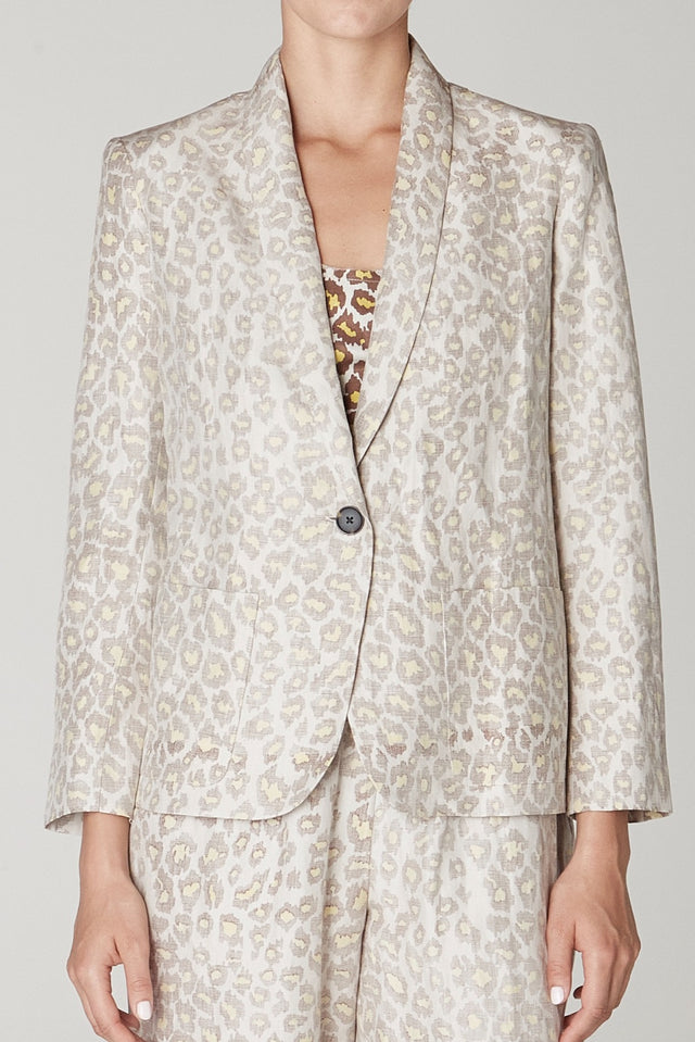Jackets Raquel Allegra Jai Jacket in Leopard Raquel Allegra