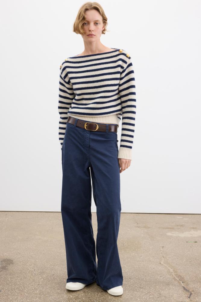 PANTS/SHORTS Megan Pant in Admiral Blue Nili Lotan