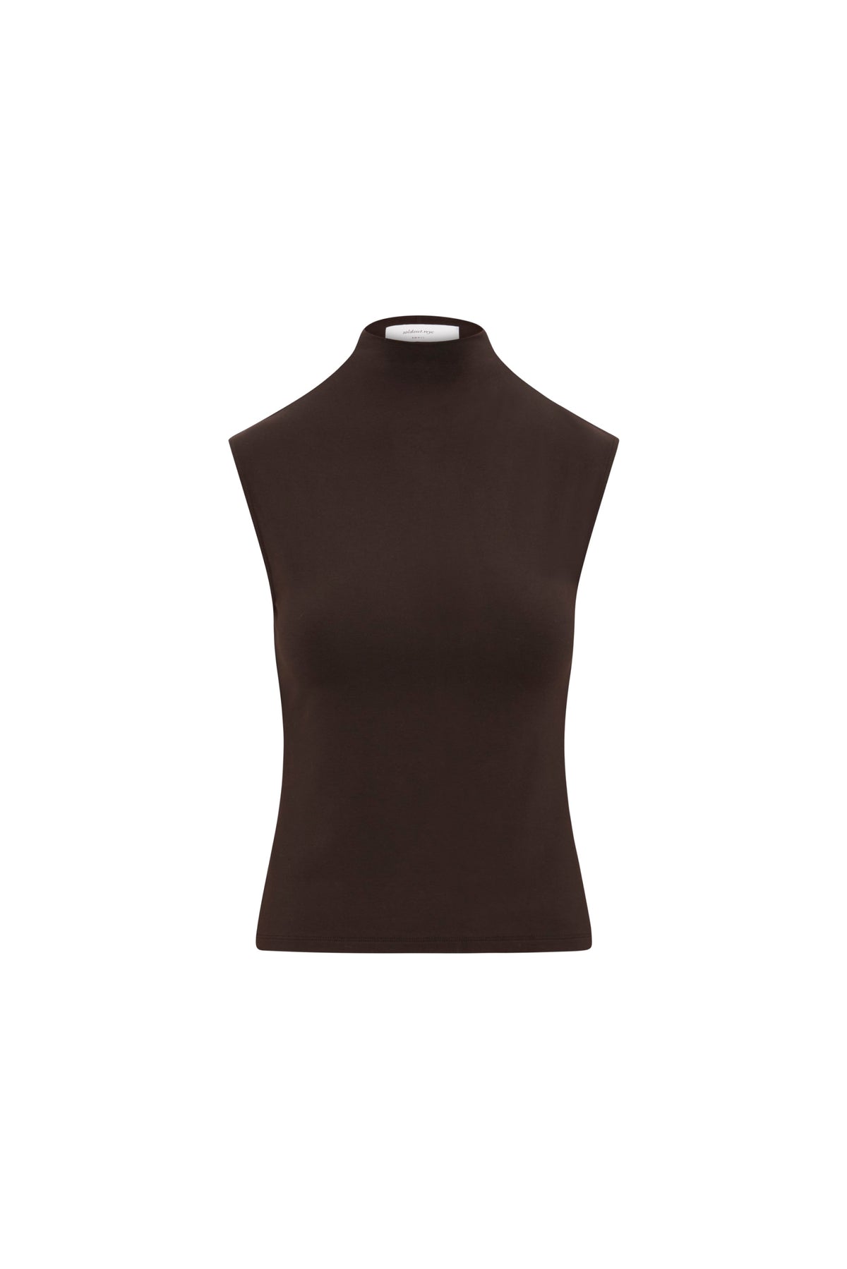 BLOUSES/SHIRTS/TOPS The Mock Neck Top in Chocolate Soldout.nyc