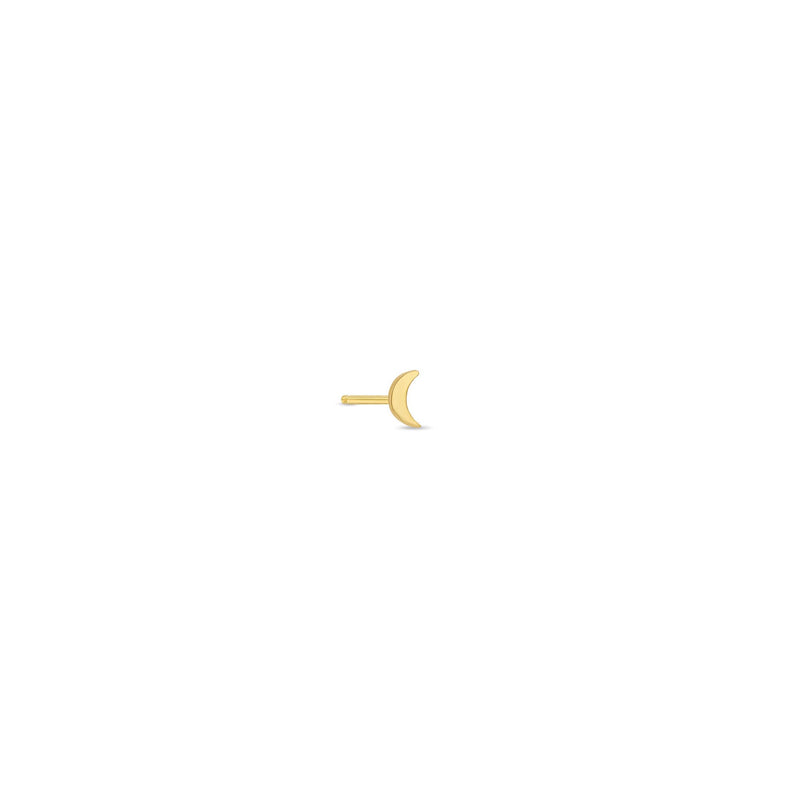JEWELRY Itty Bitty Crescent Moon Stud in Yellow Gold Zoe Chicco