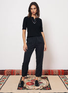 PANTS/SHORTS FEZ PANT IN BLACK Raquel Allegra